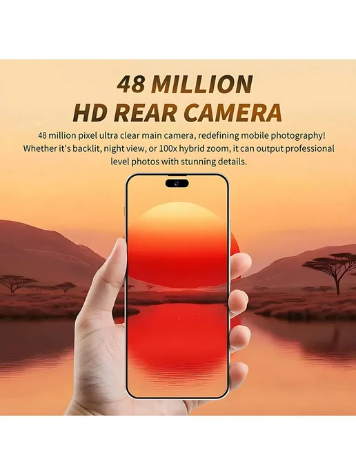 Смартфон Pro Max Iphona 16 Pro Max 12/12 ГБ, белый, фото 6