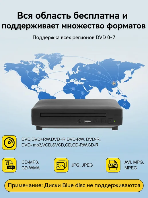 DVD-плеер, простой проигрыватель HDMI TV, вариант, фото 6