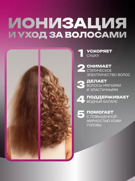 babyliss Профессиональный фен 5 в 1 с функцией ионизации, вариант, фото 7