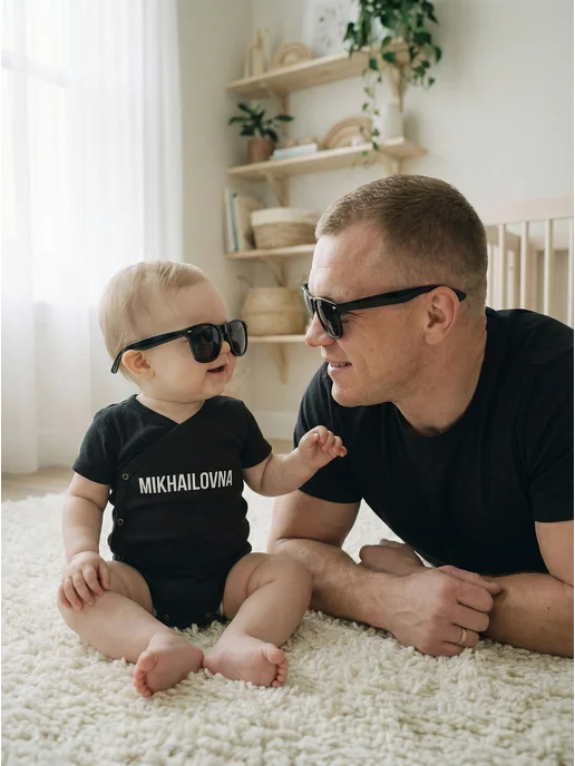 HopeStory Боди детское с отчеством Михайловна для новорожденных, вариант, фото 4