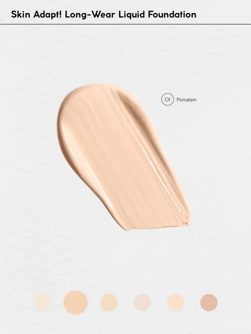 MONIC BEAUTY Тональный крем Skin Adapt 01 Porcelain, розовый, фото 4