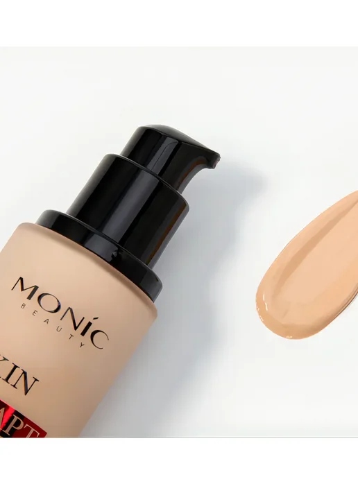 MONIC BEAUTY Тональный крем Skin Adapt 01 Porcelain, розовый, фото 5