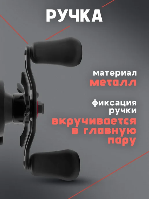 Снасти Здрасьте Катушка SNASTIZDRASTE MOTALKA ICE PRO зимняя, красный, фото 4