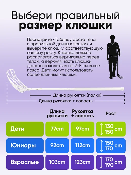 Клюшка для флорбола SS F3 CARBON, левый хват, 112см, белый, белый, фото 5