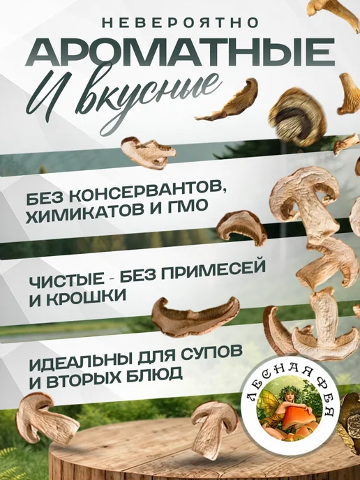 Лесная фея Грибы лисички сушеные 30г, 200 г, фото 3