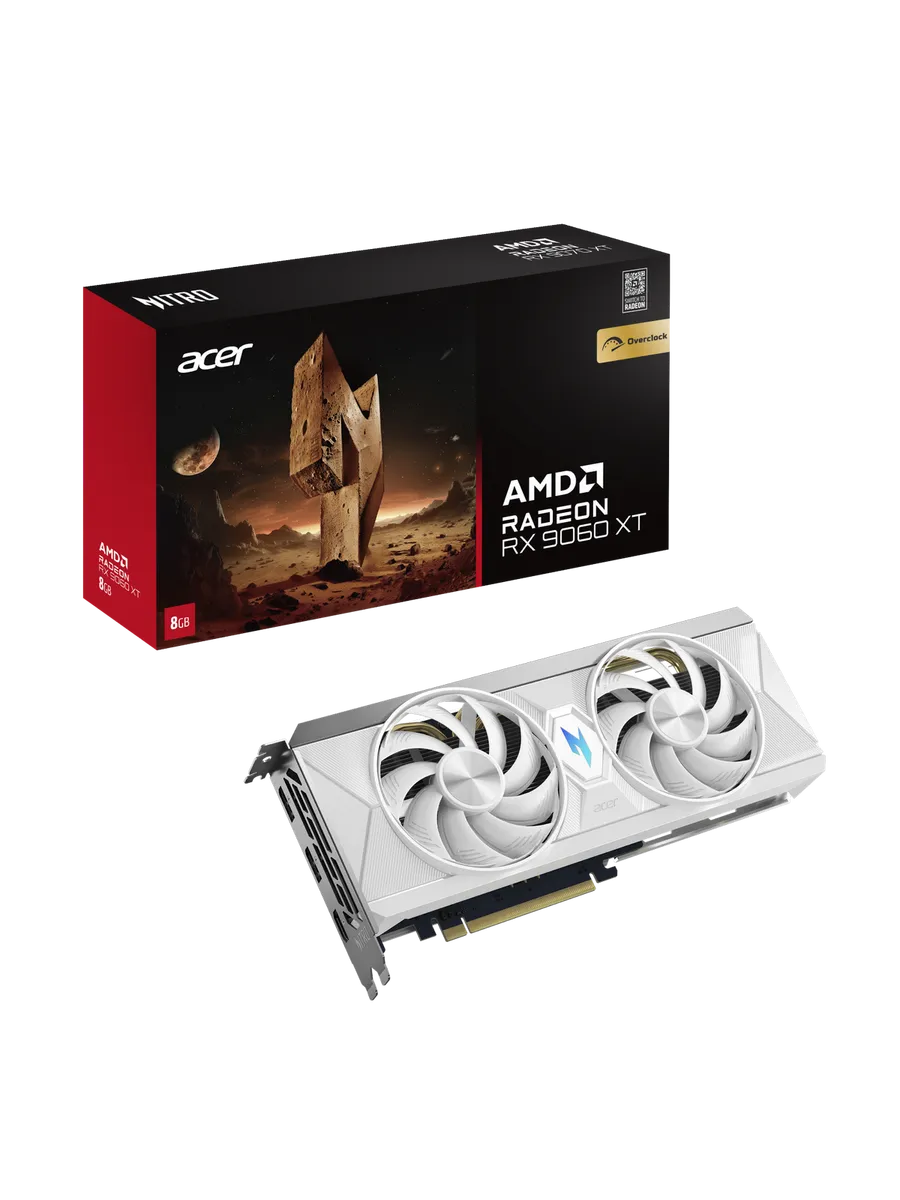 Acer Видеокарта RX 9060XT 8 ГБ RTL (DP.Z4UWW.P02)