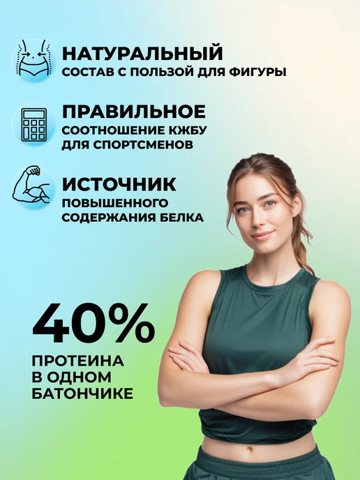 Протеиновые батончики без сахара Ассорти с фисташкой 16 шт, 16 шт, фото 2