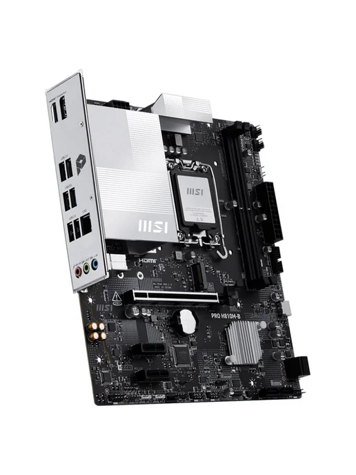 MSI Материнская плата PRO H810M-B LGA1851 Intel H810 mATX RTL, вариант, фото 4