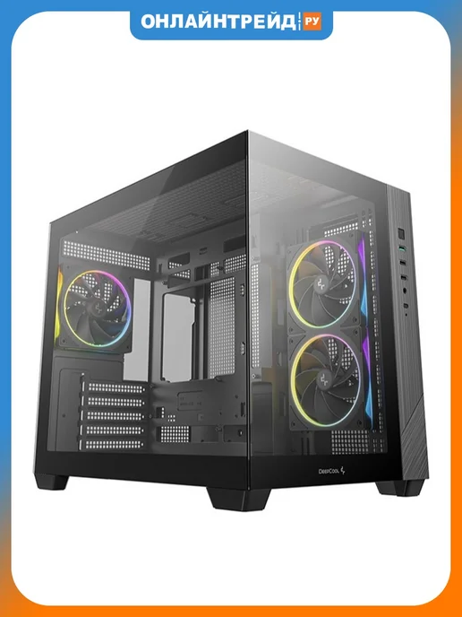 Deepcool Компьютерный корпус CG330 3F, черный, черный
