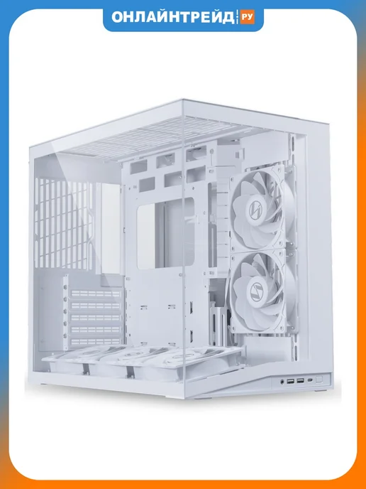 LIAN-LI Компьютерный корпус O11 Dynamic Mini V2 Flow, черный, белый