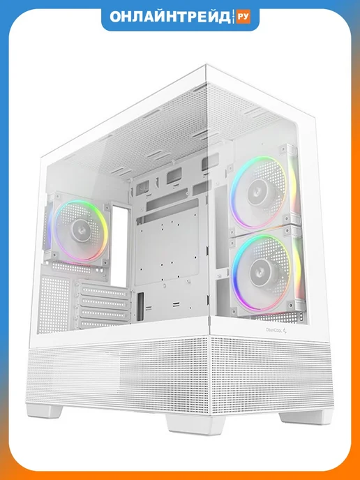 Deepcool Компьютерный корпус CG380 3F, черный, белый