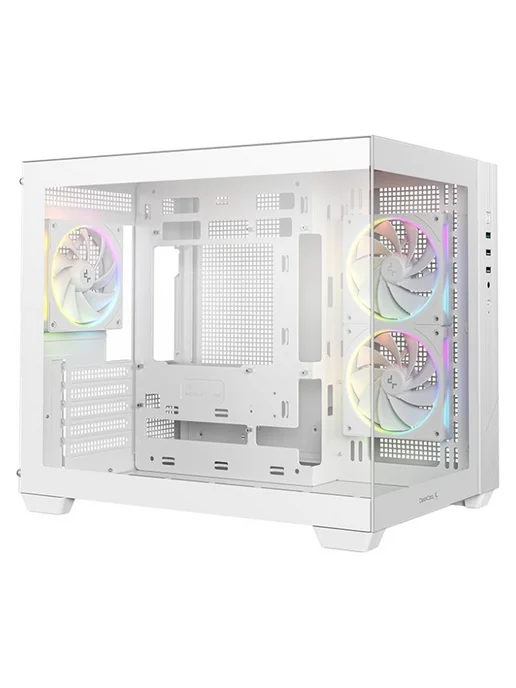 Deepcool Компьютерный корпус CG330 3F, черный, белый, фото 2