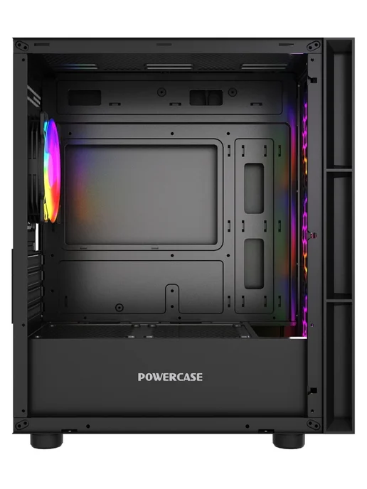 Powercase Компьютерный корпус Mistral Micro EM17, черный (CMMEM17B-A4), черный, фото 3