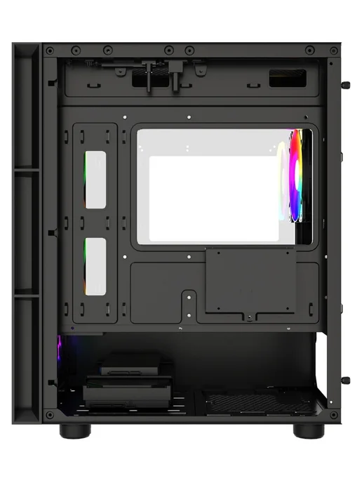 Powercase Компьютерный корпус Mistral Micro EM17, черный (CMMEM17B-A4), черный, фото 4