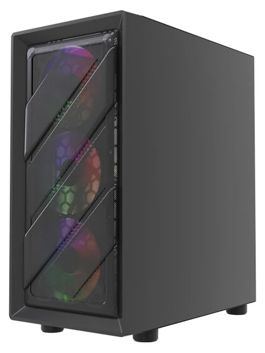 Powercase Компьютерный корпус Mistral Micro EM21, черный (CMMEM21B-L4), черный, фото 2