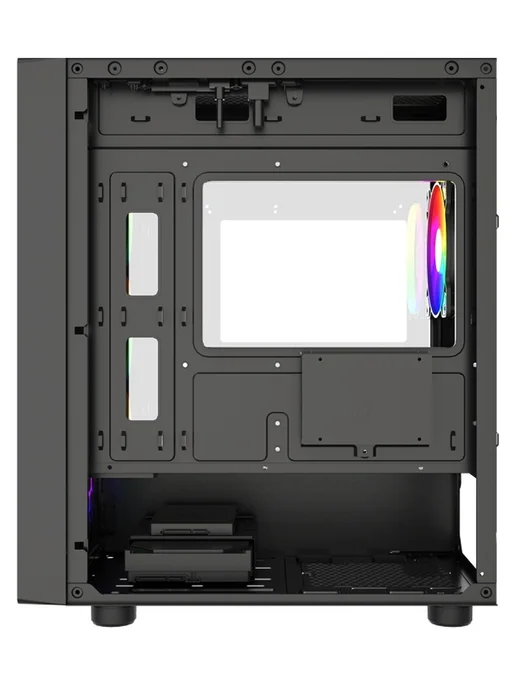 Powercase Компьютерный корпус Mistral Micro EM21, черный (CMMEM21B-L4), черный, фото 5