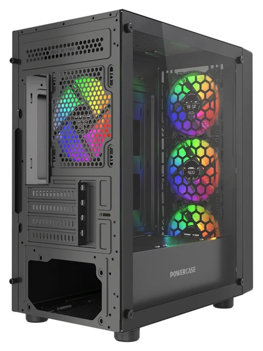 Powercase Компьютерный корпус Mistral Micro EM21, черный (CMMEM21B-L4), черный, фото 6