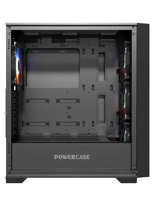 Powercase Компьютерный корпус ByteFlow, чёрный (CBFB-A4), черный, фото 5