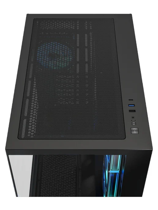 XASTRA Компьютерный корпус QW500 7ARGB-C10-UC, черный, черный, фото 6