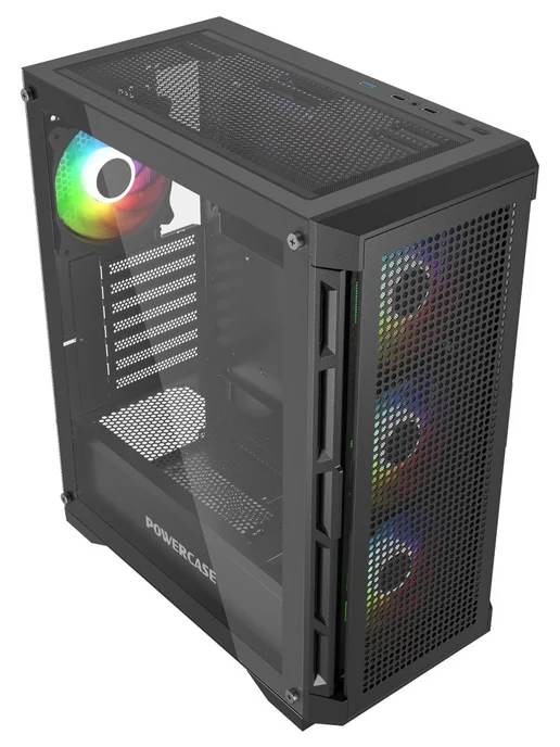 Powercase Компьютерный корпус Ultimate, чёрный (CUB-A4), черный, фото 4