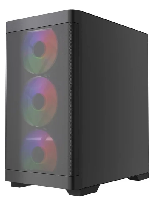 Powercase Компьютерный корпус Mistral Micro A13B, чёрный (CMMA13B-L4), черный, фото 3
