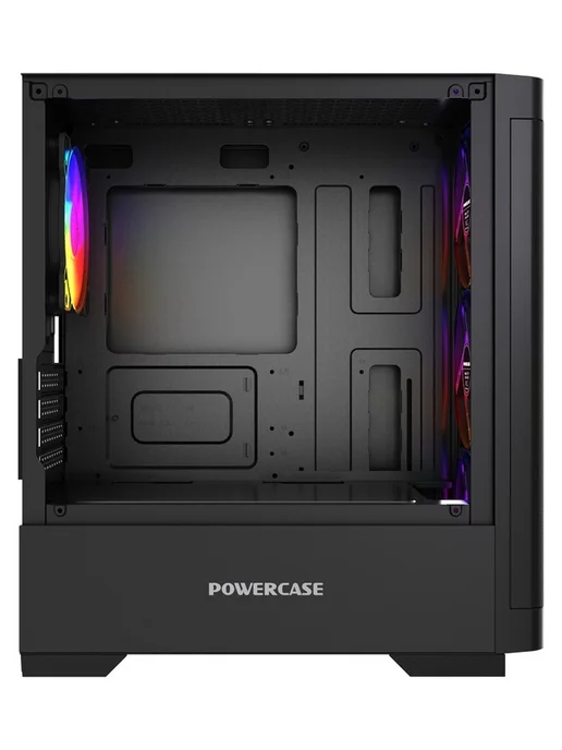 Powercase Компьютерный корпус Mistral Micro A13B, чёрный (CMMA13B-L4), черный, фото 5