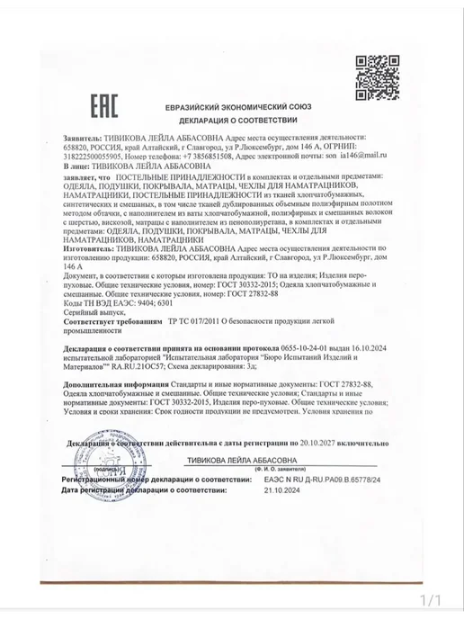 Славсон Наперник 70х70 на молнии пуходержащий на подушку, 50x70, фото 7