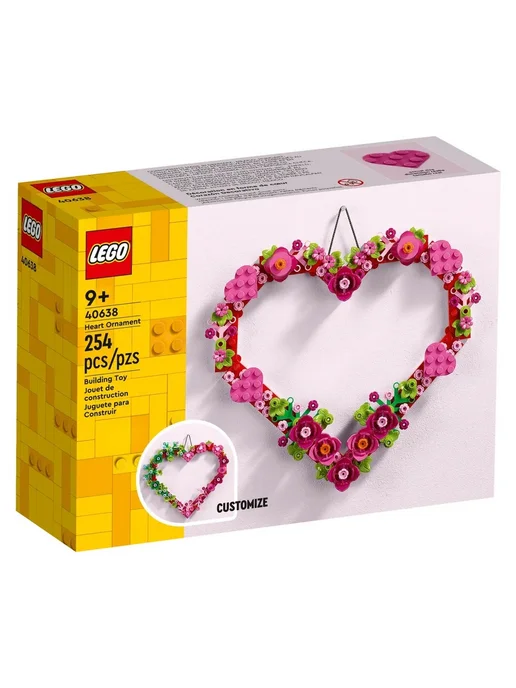 LEGO Iconic 40638 Украшение в форме сердца, вариант, фото 2