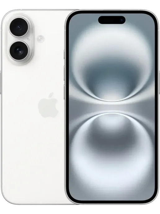 Смартфон Apple iPhone 16 128 ГБ (восстановленный), белый