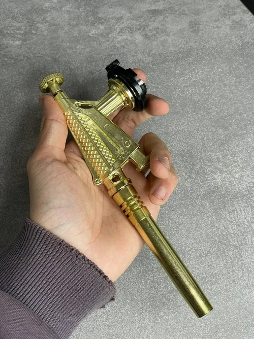 Газовая горелка с пьезоподжигом на баллончик, желтый, фото 2