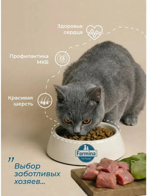 Сухой корм Farmina. Кошек Кабаном для собак, 1,5 кг, фото 8
