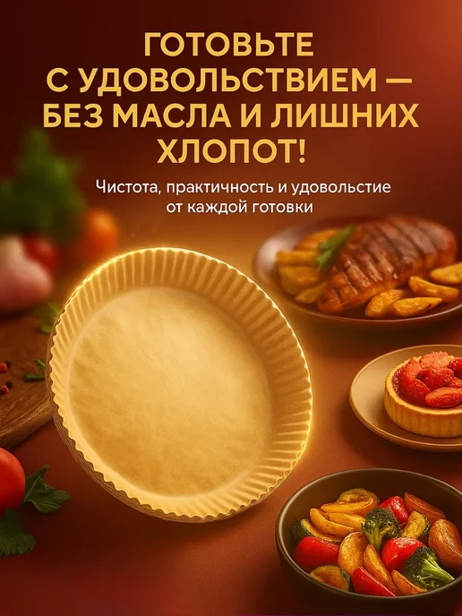 AS1424 Бумага пергаментная для выпечки и аэрогриля 50шт, 50 шт, фото 2