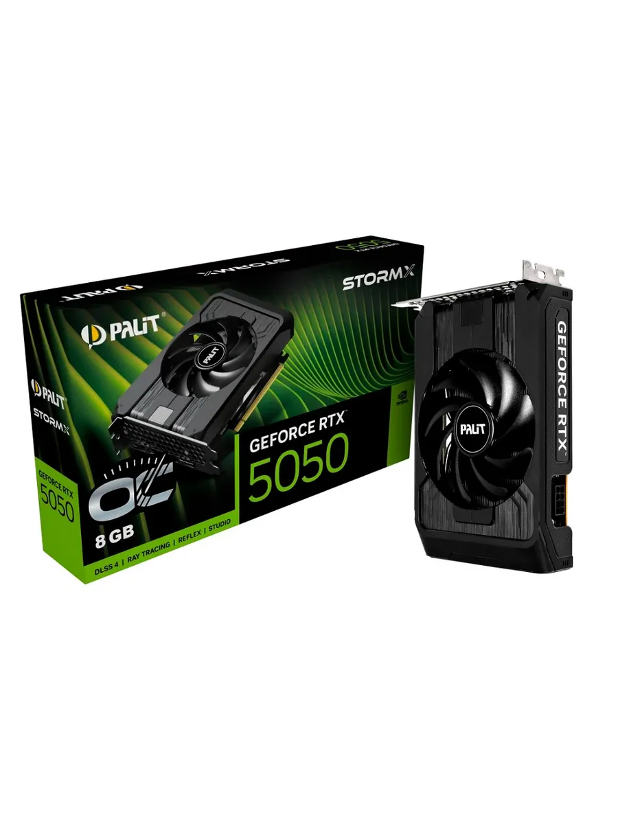 Видеокарта Nvidia StormX GeForce RTX 5050 8GB GDDR6 1FAN Palit 677967942 купить за 45 598 ₽ в интернет‑магазине Wildberries