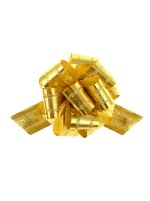 UPAK LAND Подарочный бант золотой для упаковки подарков, золотой, фото 2