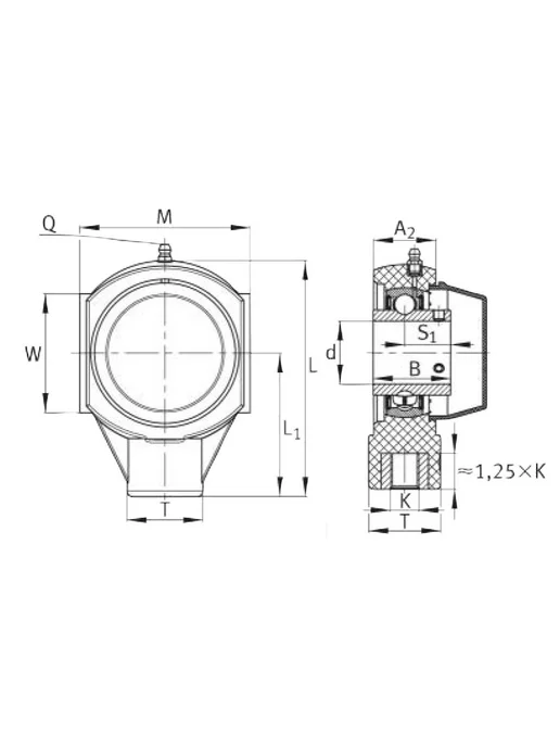 STARTEC Корпус с подшипником SUCHP204PL.B STC (20x47x99), 20x47x99, фото 2