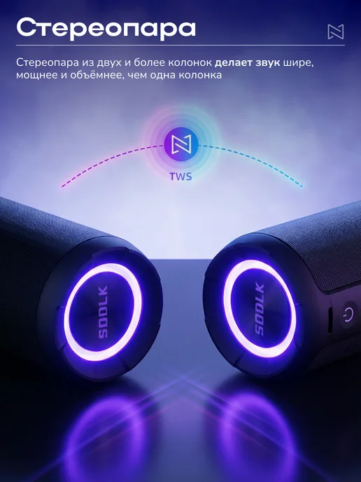 Колонка музыкальная беспроводная bluetooth, вариант, фото 6