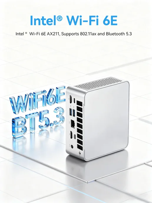 BRENUC Мини-ПК intel Ultra5 225H, 16GB RAM 512GB SSD,mini pc, 32 ГБ, 1024 ГБ, фото 4