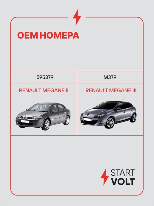 STARTVOLT Регулятор напряжения генератора Renault Megane II Megane III, вариант, фото 2