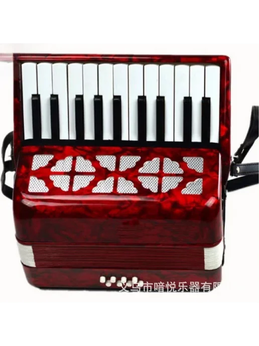 Yinyue 22-клавишный 8-басовый аккордеон, красный, в упаковке 3 кг, фото 4