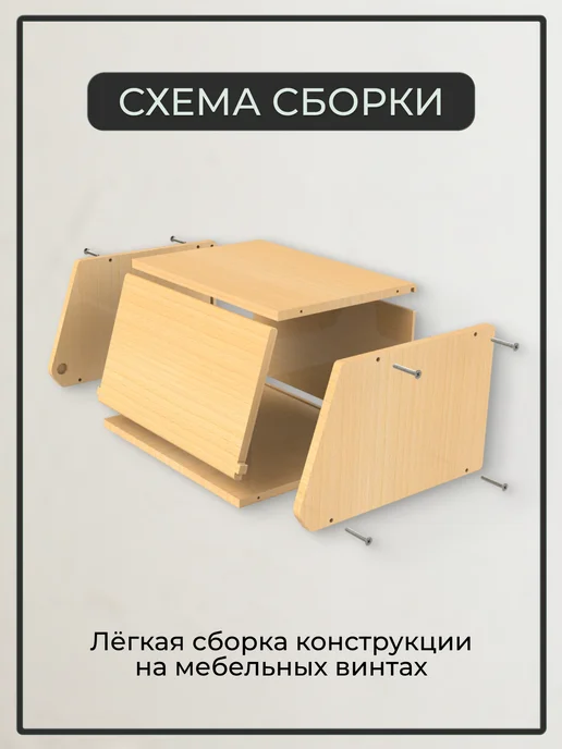 Woodhub Деревянная хлебница с крышкой, белый, фото 6