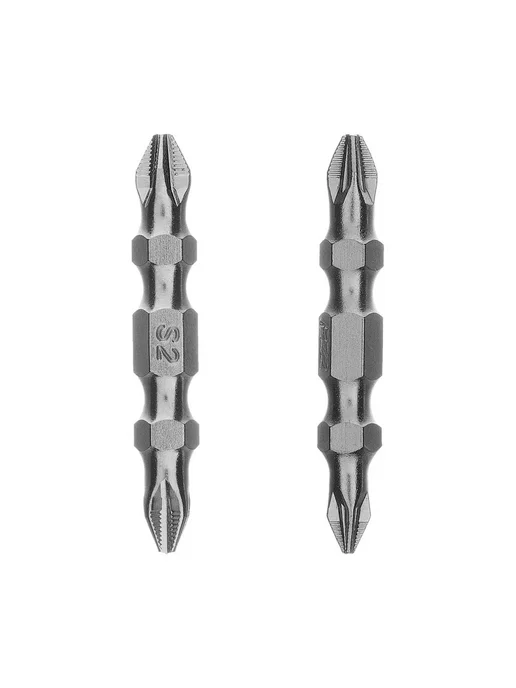 GROSS Набор бит PH2-PH2х45мм PZ2-PZ1х45мм, 2 шт. 112109, 2x45 мм, 2 шт