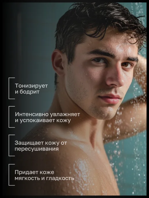 Белита Гель для душа и шампунь 4 в 1 Revivor for Men, 400 мл, фото 3