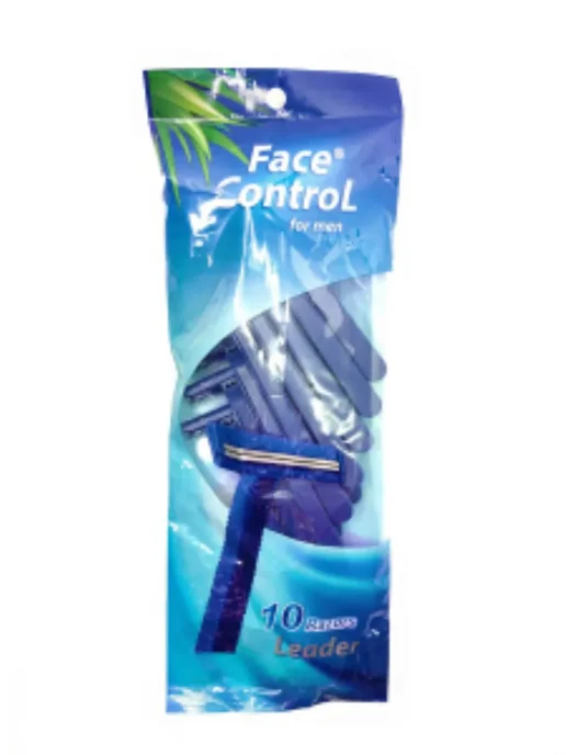 Face control Станок для бритья одноразовый мужской 2 лезвия 10 шт, 10 шт, фото 2