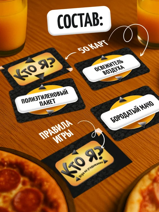 ЛАС ИГРАС Игра на угадывание слов для компании Кто я?, вариант, фото 2