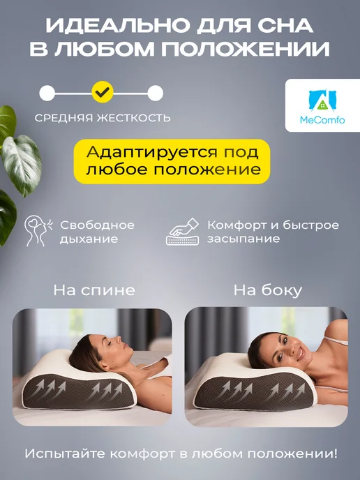 Mecomfo Ортопедическая подушка для сна 2 шт, 2 шт, фото 6
