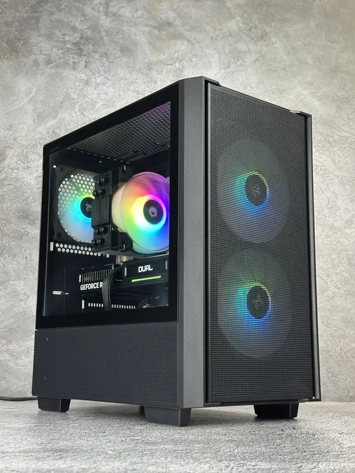 ROO24 Игровой компьютер Ryzen 5 5600 RTX3050, черный, фото 3