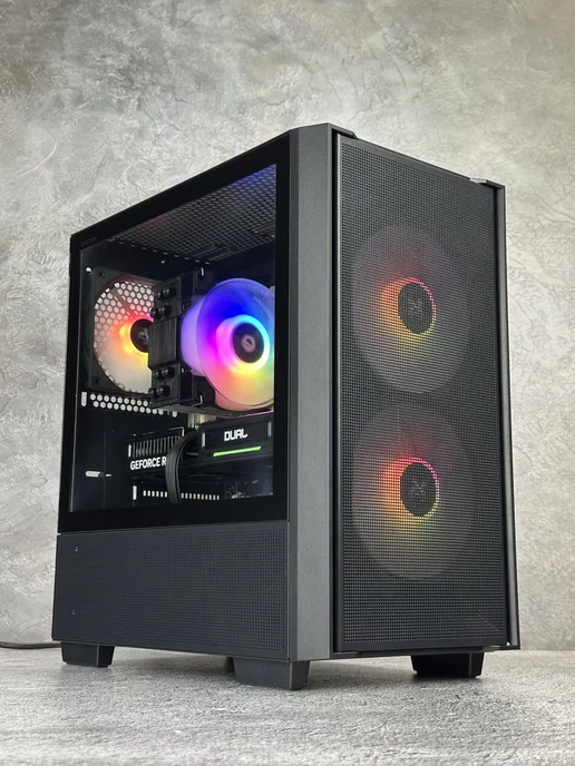 ROO24 Игровой компьютер Ryzen 5 5600 RTX3050, черный, фото 4
