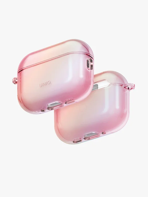 UNIQ Чехол на Airpods Pro 3, Iridescia переливающийся, розовый