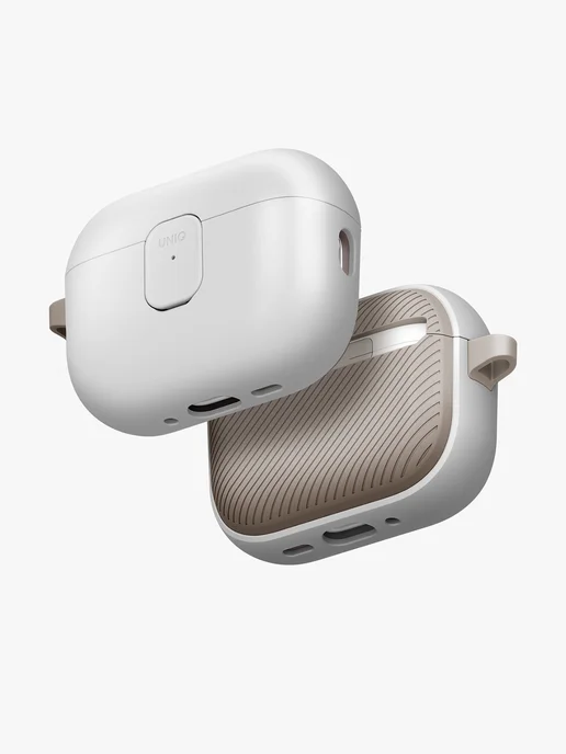 UNIQ Чехол на Airpods Pro 3, CLYDE с замком противоударный, серый