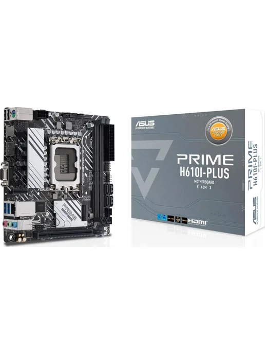 Asus Материнская плата PRIME H610I-PLUS D4-CSM ГБ mini-ITX, черный, фото 4